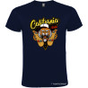 T-SHIRT PERSONALIZZATA TIGER TIGRE CALIFORNIA SKATE COLORE BLU NAVY