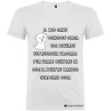 T-SHIRT PERSONALIZZATA ESPRESSIONE DEL CANE QUANDO MANGIO COLORE BIANCO