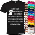 T-SHIRT PERSONALIZZATA ESPRESSIONE DEL CANE QUANDO MANGIO