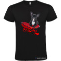 T-SHIRT PERSONALIZZATA BULLDOG FRANCESE COLORE NERO