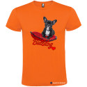 T-SHIRT PERSONALIZZATA BULLDOG FRANCESE COLORE ARANCIO