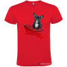 T-SHIRT PERSONALIZZATA BULLDOG FRANCESE COLORE ROSSO