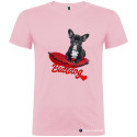T-SHIRT PERSONALIZZATA BULLDOG FRANCESE COLORE ROSA