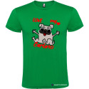 T-SHIRT PERSONALIZZATA CAGNOLINO LOVE MY CARLINO COLORE VERDE