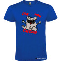 T-SHIRT PERSONALIZZATA CAGNOLINO LOVE MY CARLINO COLORE BLU ROYAL