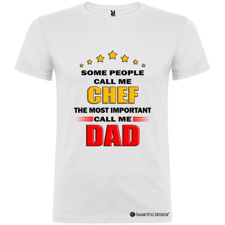 T-shirt Personalizzata Chef Dad Cuoco Papà