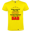 T-SHIRT PERSONALIZZATA CHEF DAD CUOCO PAPÀ COLORE GIALLO