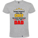 T-SHIRT PERSONALIZZATA CHEF DAD CUOCO PAPÀ COLORE GRIGIO