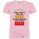 T-SHIRT PERSONALIZZATA CHEF DAD CUOCO PAPÀ COLORE ROSA
