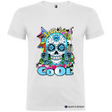 T-SHIRT TESCHIO COOL UOMO STAMPA PERSONALIZZATA COLORE BIANCO
