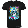 T-SHIRT TESCHIO COOL UOMO STAMPA PERSONALIZZATA COLORE NERO