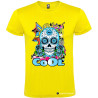 T-SHIRT TESCHIO COOL UOMO STAMPA PERSONALIZZATA COLORE GIALLO