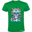 T-SHIRT TESCHIO COOL UOMO STAMPA PERSONALIZZATA COLORE VERDE