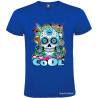 T-SHIRT TESCHIO COOL UOMO STAMPA PERSONALIZZATA COLORE BLU ROYAL