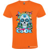 T-SHIRT TESCHIO COOL UOMO STAMPA PERSONALIZZATA COLORE ARANCIO