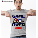 Maglietta personalizzata per addio al celibato Game Over