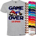 T-shirt personalizzata per addio al celibato Game Over Video Games