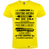 T-SHIRT CON FRASE LE DONNE BUONE ESISTONO ANCORA COLORE GIALLO