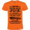 T-SHIRT CON FRASE LE DONNE BUONE ESISTONO ANCORA COLORE ARANCIO