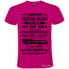 T-SHIRT CON FRASE LE DONNE BUONE ESISTONO ANCORA COLORE ROSA FUCSIA