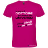 T-SHIRT PERSONALIZZATA IL DOTTORE PIU' BRAVO COLORE ROSA FUCSIA