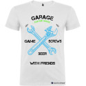T-shirt personalizzata garage custom house Italian Style Diffusion ® colore bianco
