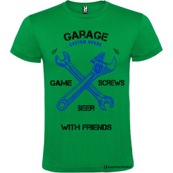 T-shirt personalizzata garage custom house Italian Style Diffusion ® colore verde