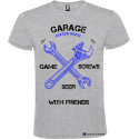 T-shirt personalizzata garage custom house Italian Style Diffusion ® colore grigio