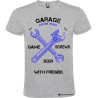 T-shirt personalizzata garage custom house Italian Style Diffusion ® colore grigio