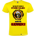 T-SHIRT GUERRIERO SPARTANO UOMO STAMPA PERSONALIZZATA COLORE GIALLO