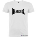 T-SHIRT PERSONALIZZATA MUSICA HARDCORE DISCOTECA COLORE BIANCO
