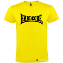 T-SHIRT PERSONALIZZATA MUSICA HARDCORE DISCOTECA COLORE GIALLO