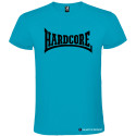 T-SHIRT PERSONALIZZATA MUSICA HARDCORE DISCOTECA COLORE TURCHESE