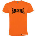 T-SHIRT PERSONALIZZATA MUSICA HARDCORE DISCOTECA COLORE ARANCIO