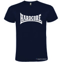T-SHIRT PERSONALIZZATA MUSICA HARDCORE DISCOTECA COLORE BLU NAVY
