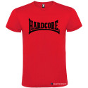 T-SHIRT PERSONALIZZATA MUSICA HARDCORE DISCOTECA COLORE ROSSO