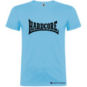 T-SHIRT PERSONALIZZATA MUSICA HARDCORE DISCOTECA COLORE AZZURRO