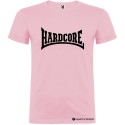 T-SHIRT PERSONALIZZATA MUSICA HARDCORE DISCOTECA COLORE ROSA