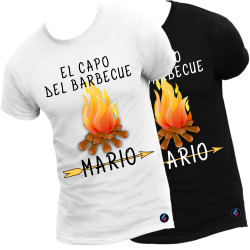 T-shirt personalizzata el capo del barbecue Italian Style Diffusion ®