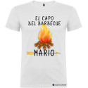 T-shirt personalizzata el capo del barbecue Italian Style Diffusion ® colore bianco
