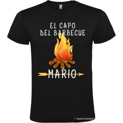T-shirt personalizzata el capo del barbecue Italian Style Diffusion ® colore nero