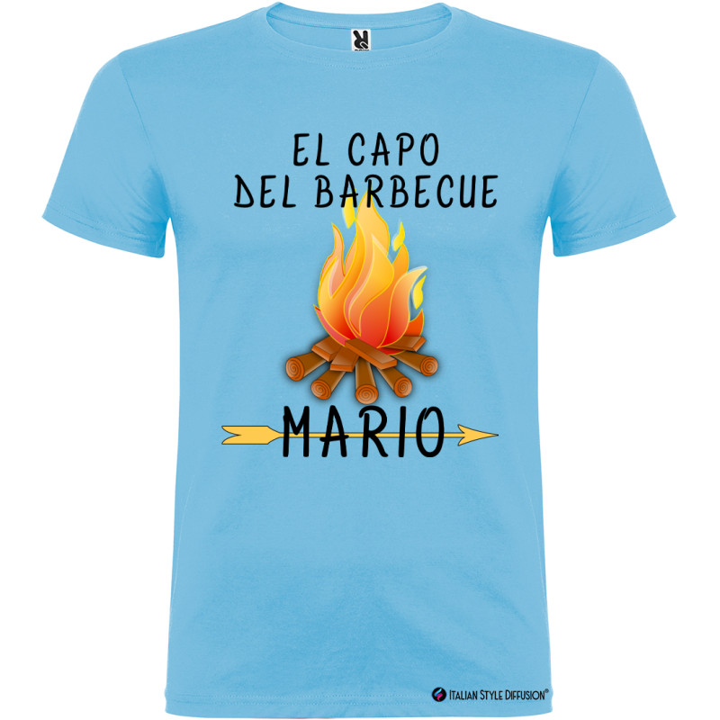 T-shirt personalizzata el capo del barbecue Italian Style Diffusion ®