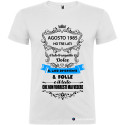T-SHIRT PERSONALIZZATA HO 3 LATI TRANQUILLO DOLCE E UNO NASCOSTO COLORE BIANCO