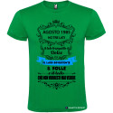 T-SHIRT PERSONALIZZATA HO 3 LATI TRANQUILLO DOLCE E UNO NASCOSTO COLORE VERDE
