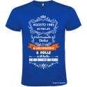 T-SHIRT PERSONALIZZATA HO 3 LATI TRANQUILLO DOLCE E UNO NASCOSTO COLORE BLU ROYAL