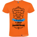 T-SHIRT PERSONALIZZATA HO 3 LATI TRANQUILLO DOLCE E UNO NASCOSTO COLORE ARANCIO