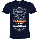 T-SHIRT PERSONALIZZATA HO 3 LATI TRANQUILLO DOLCE E UNO NASCOSTO COLORE BLU NAVY