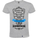 T-SHIRT PERSONALIZZATA HO 3 LATI TRANQUILLO DOLCE E UNO NASCOSTO COLORE GRIGIO