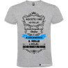 T-SHIRT PERSONALIZZATA HO 3 LATI TRANQUILLO DOLCE E UNO NASCOSTO COLORE GRIGIO
