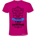 T-SHIRT PERSONALIZZATA HO 3 LATI TRANQUILLO DOLCE E UNO NASCOSTO COLORE ROSA FUCSIA
